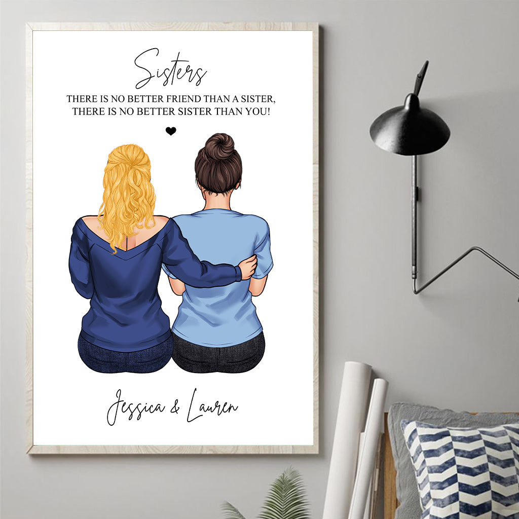 Meilleur ami - Toile et affiche personnalisées pour frères et sœurs