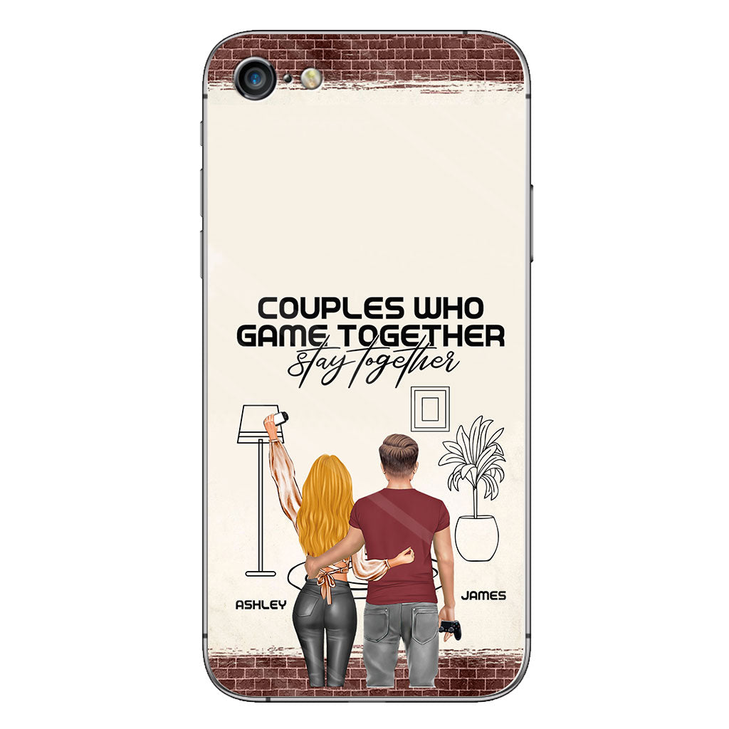 Les couples qui jouent ensemble restent ensemble - Coque de téléphone personnalisée pour jeux vidéo