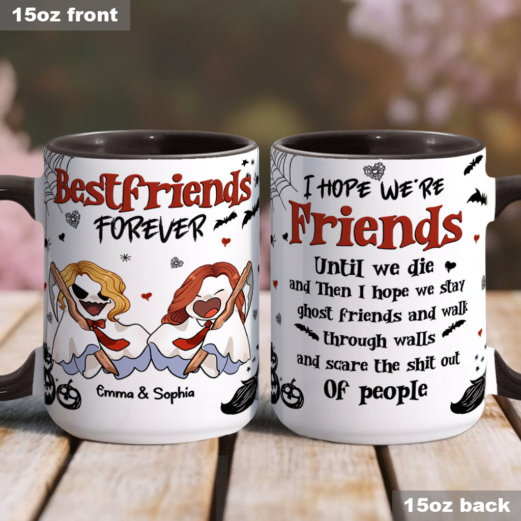 Bestfriend Forever - Personalized Bestie Accent Mug