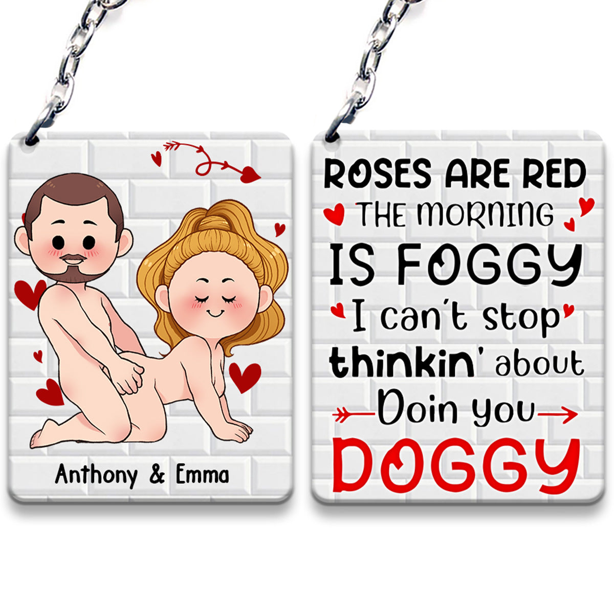 Je veux juste que tu sois heureux - Cadeau pour couple (mari, femme, petit ami, petite amie) - Porte-clés personnalisé