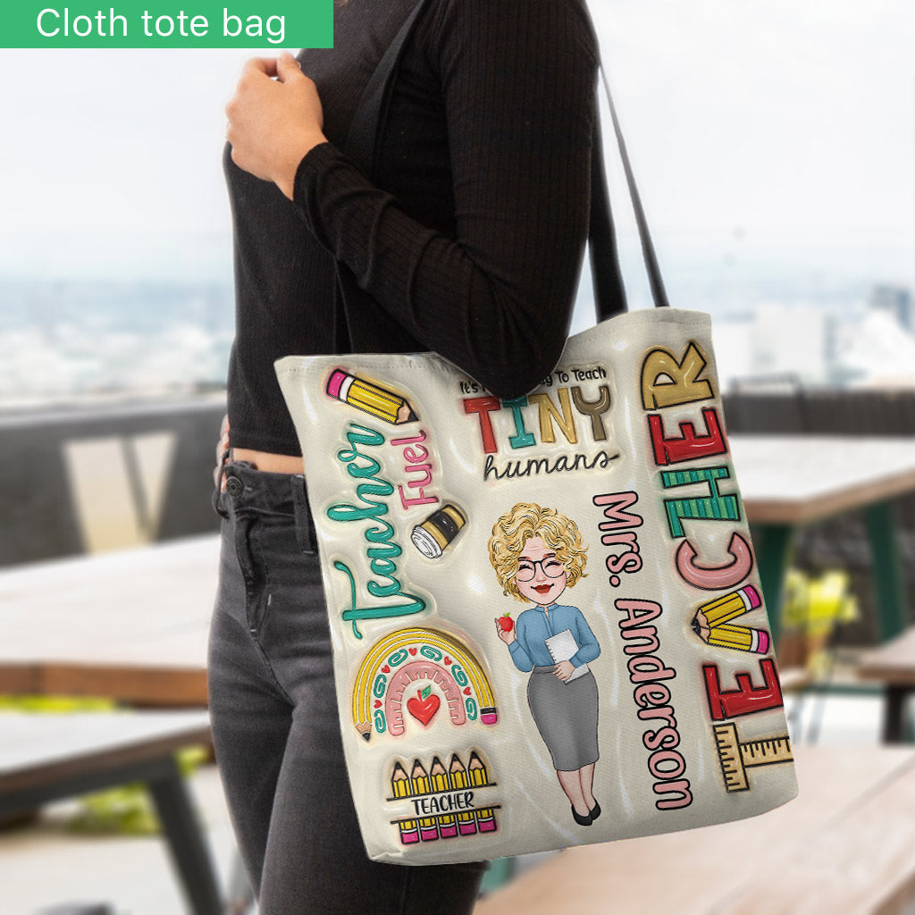 C'est une bonne journée pour enseigner aux tout-petits - Sac fourre-tout personnalisé pour enseignants