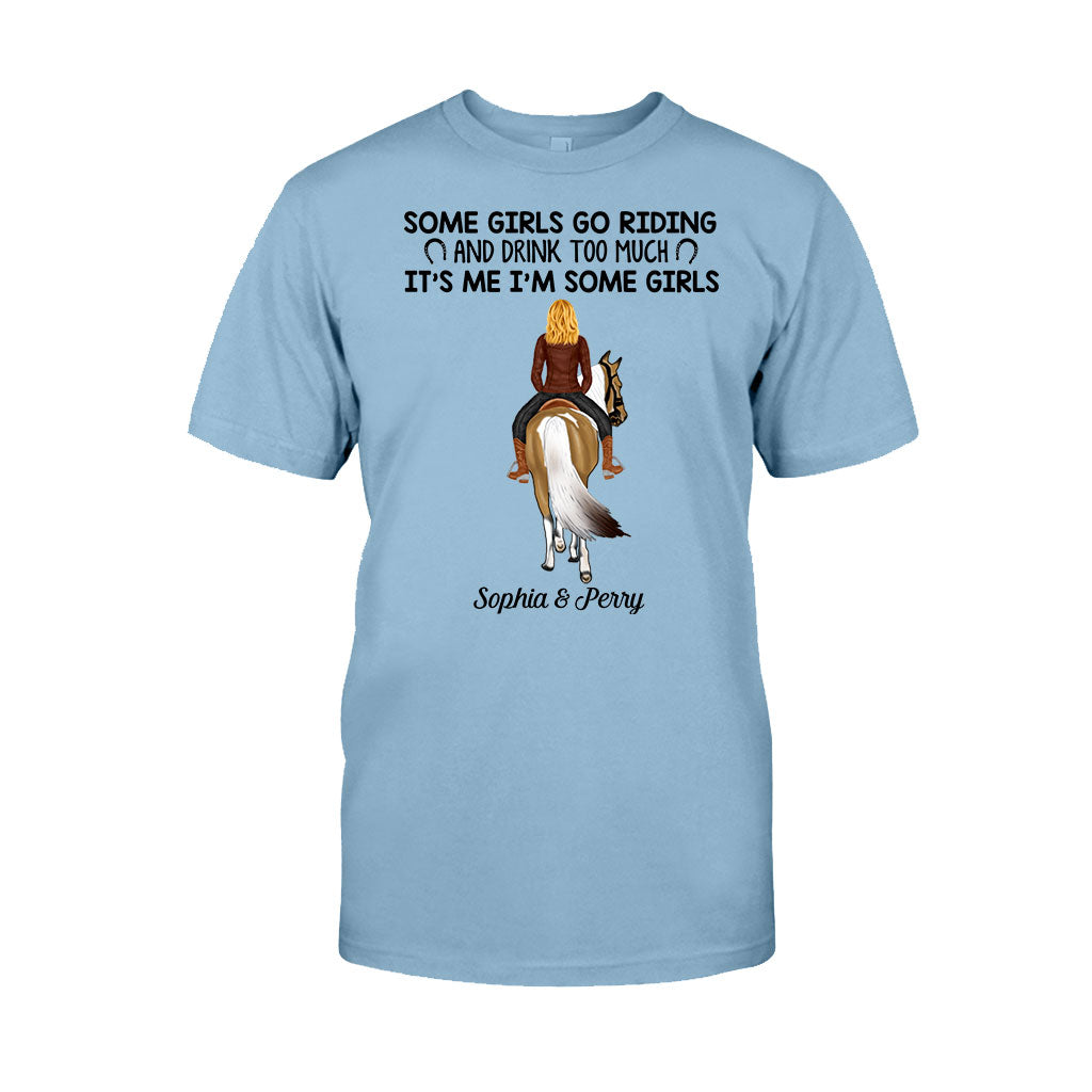 Certaines filles font de l'équitation et boivent trop - T-shirt et sweat à capuche personnalisés sur le thème du cheval