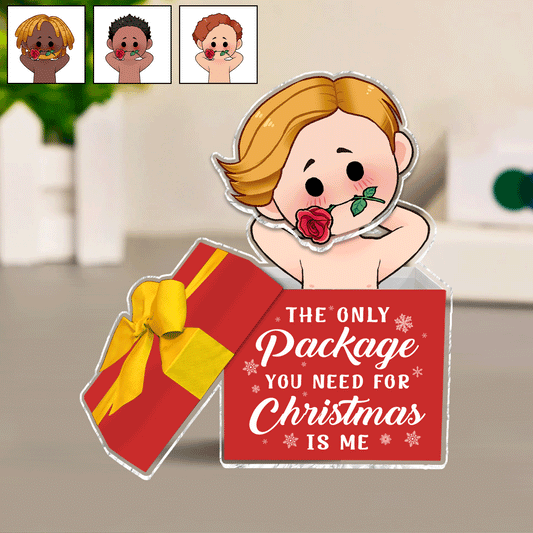 Le seul cadeau dont vous avez besoin pour Noël - cadeau pour mari, femme, petite amie, petit ami - Tête à secouer personnalisée