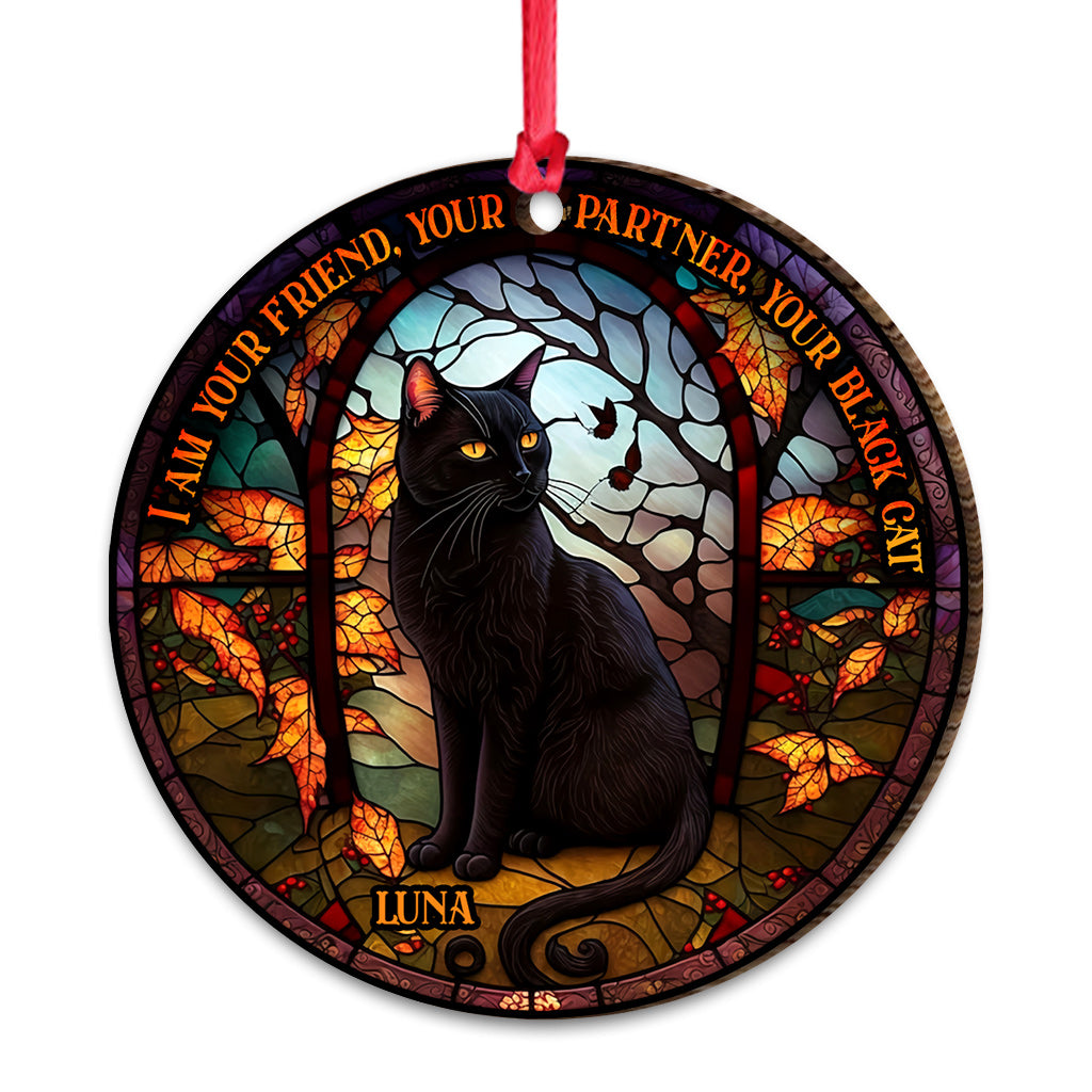Black Cat - Personalized Black Cat Ornament