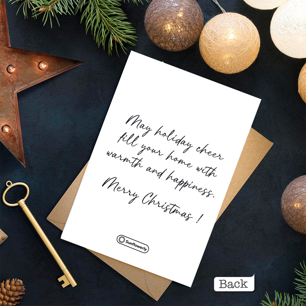 Carte de vœux personnalisée avec message et photo