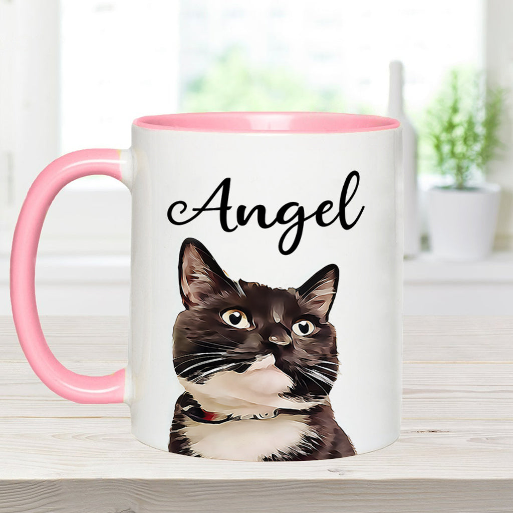 Mug personnalisé à motif chat pour amoureux des chats