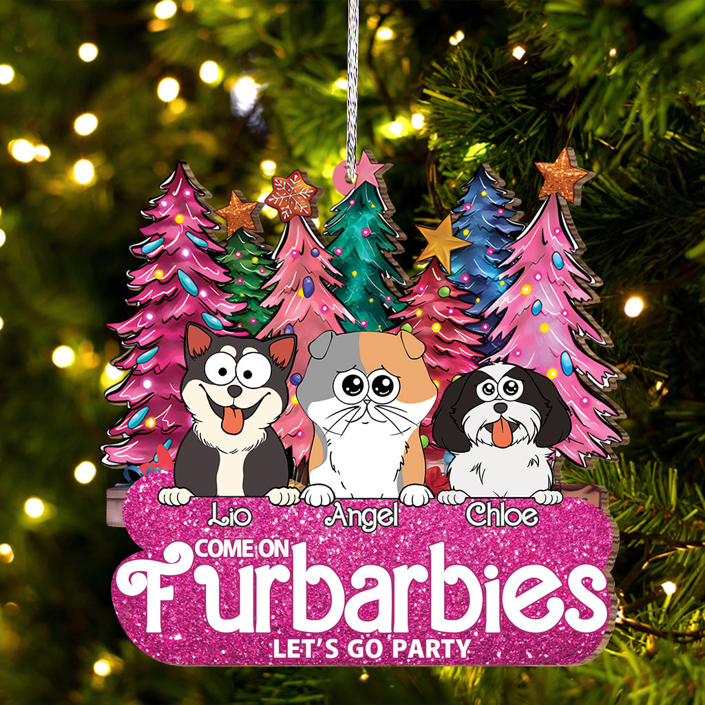 Allez, les Furbarbies, on y va ! - Cadeau pour les amoureux des chats - Ornement personnalisé