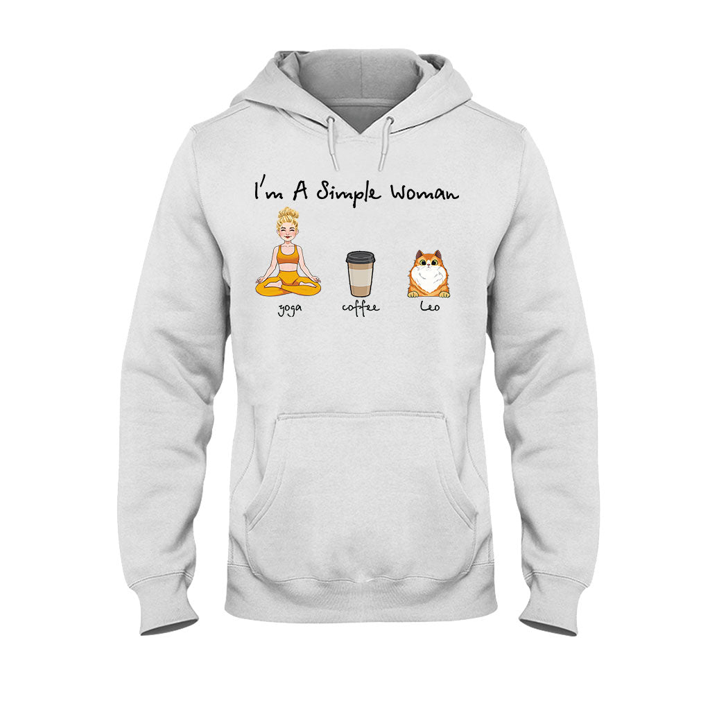 Je suis une femme simple - T-shirt et sweat à capuche de yoga personnalisés