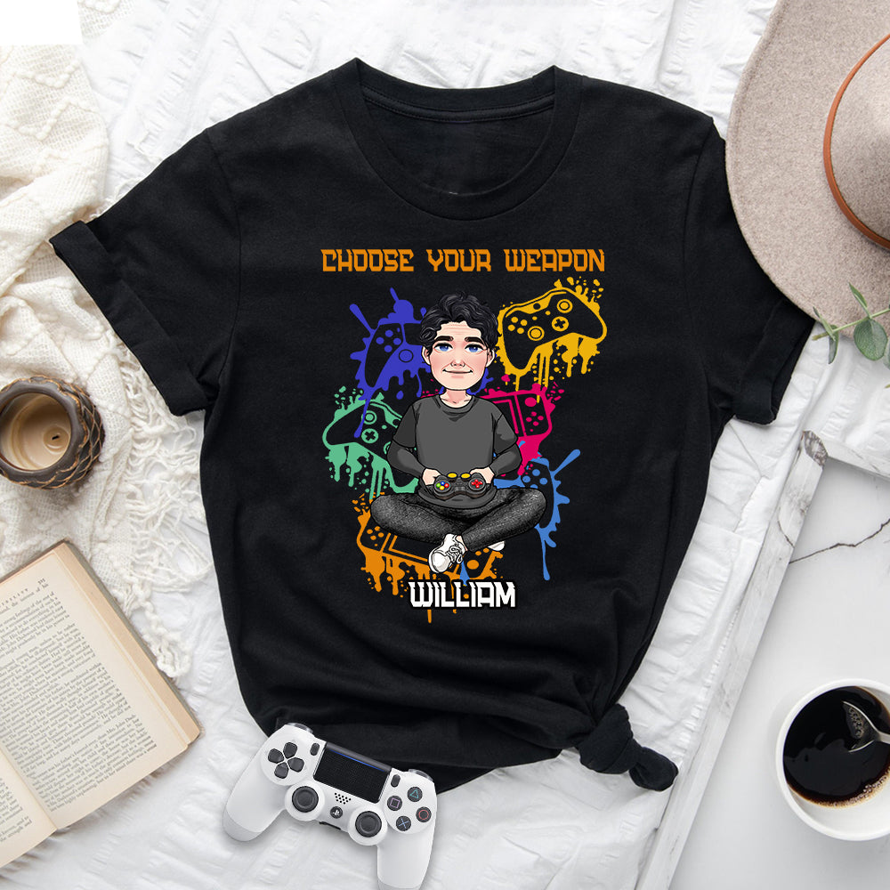 Choisissez votre arme - T-shirt et sweat à capuche personnalisés de jeu vidéo