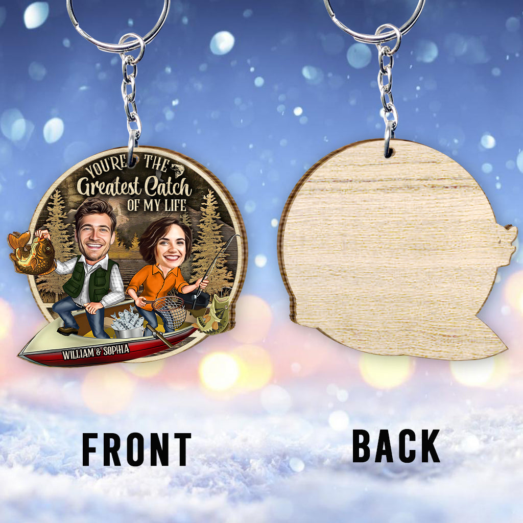 Tu es la plus belle prise de ma vie - Porte-clés de pêche personnalisé