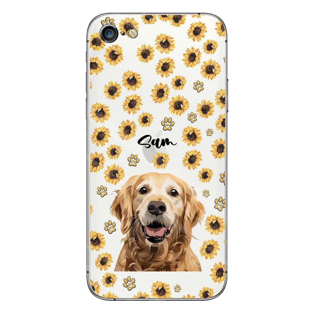 Tu es mon rayon de soleil - Coque de téléphone transparente personnalisée pour chien