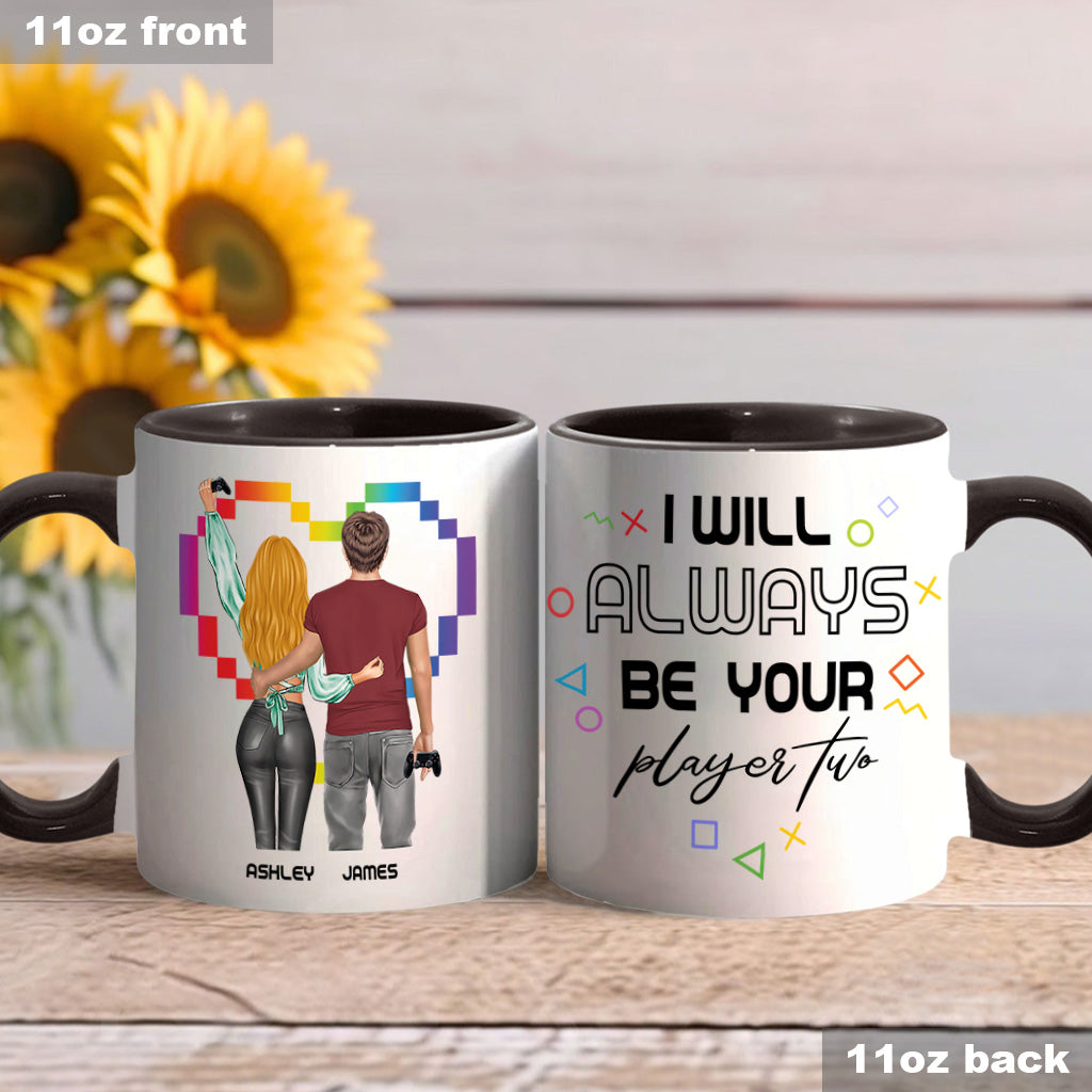 Je serai toujours ton joueur 2 - Mug personnalisé pour jeux vidéo