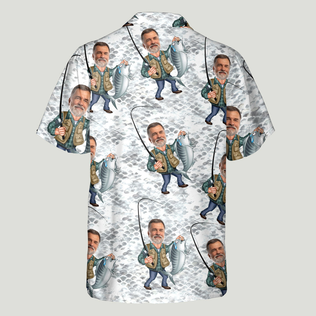 Chemise hawaïenne de pêche personnalisée Master Baiter