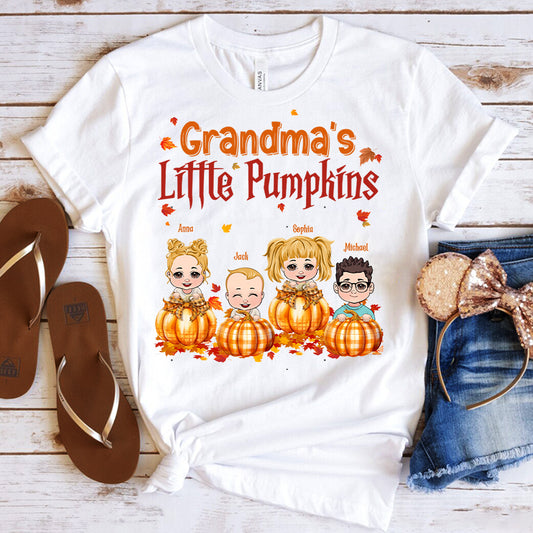 Grandma’s Little Pumpkins - Personalized Grandma T-shirt And Hoodie