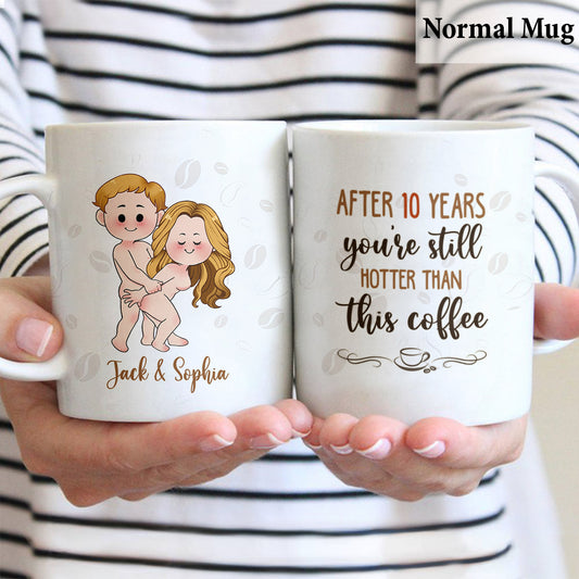 Mug personnalisé pour couple « Après 10 ans »