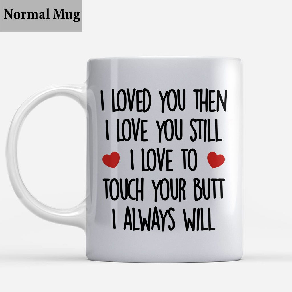 Je t'aimais alors - Mug personnalisé pour couple