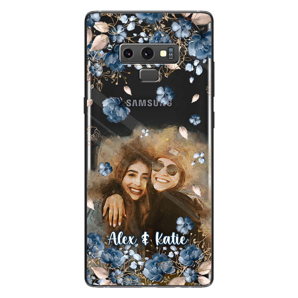 Bestie Matching Phone Case - Personalized Bestie Clear Phone Case
