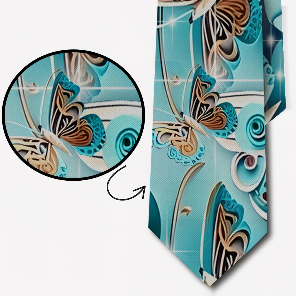 Cravate papillon « Papillons d'amour »