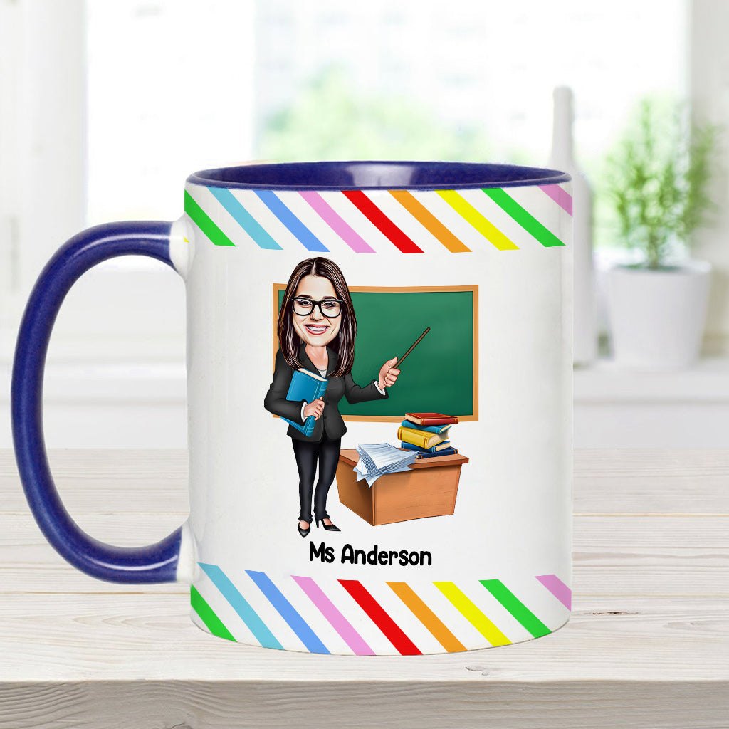 L'influence d'un bon professeur est indélébile - Mug personnalisé pour enseignants