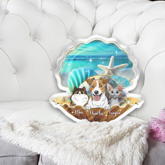 Little Cuties - Personalized Dog Shaped Pillow