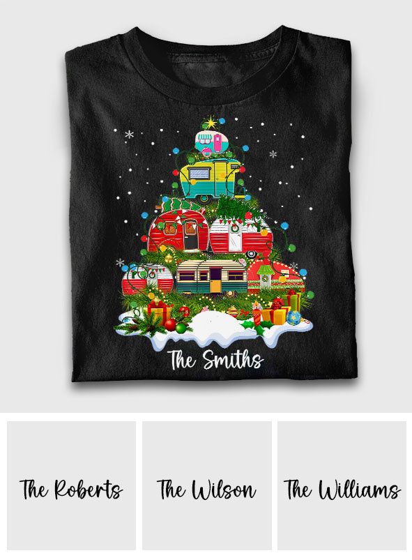 Joyeux Noël au camping ! - T-shirt et sweat à capuche personnalisés pour le camping