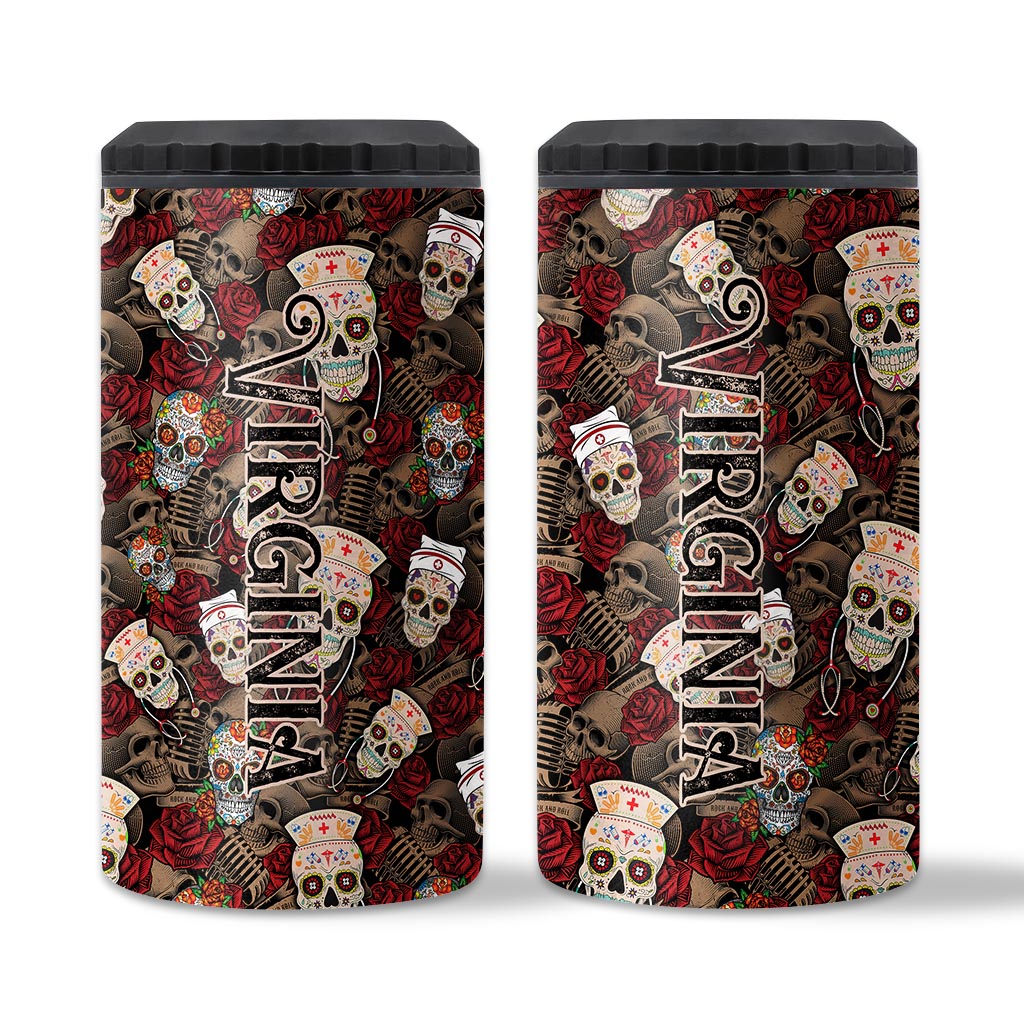 Une infirmière cool - Refroidisseur de canettes personnalisé pour infirmière