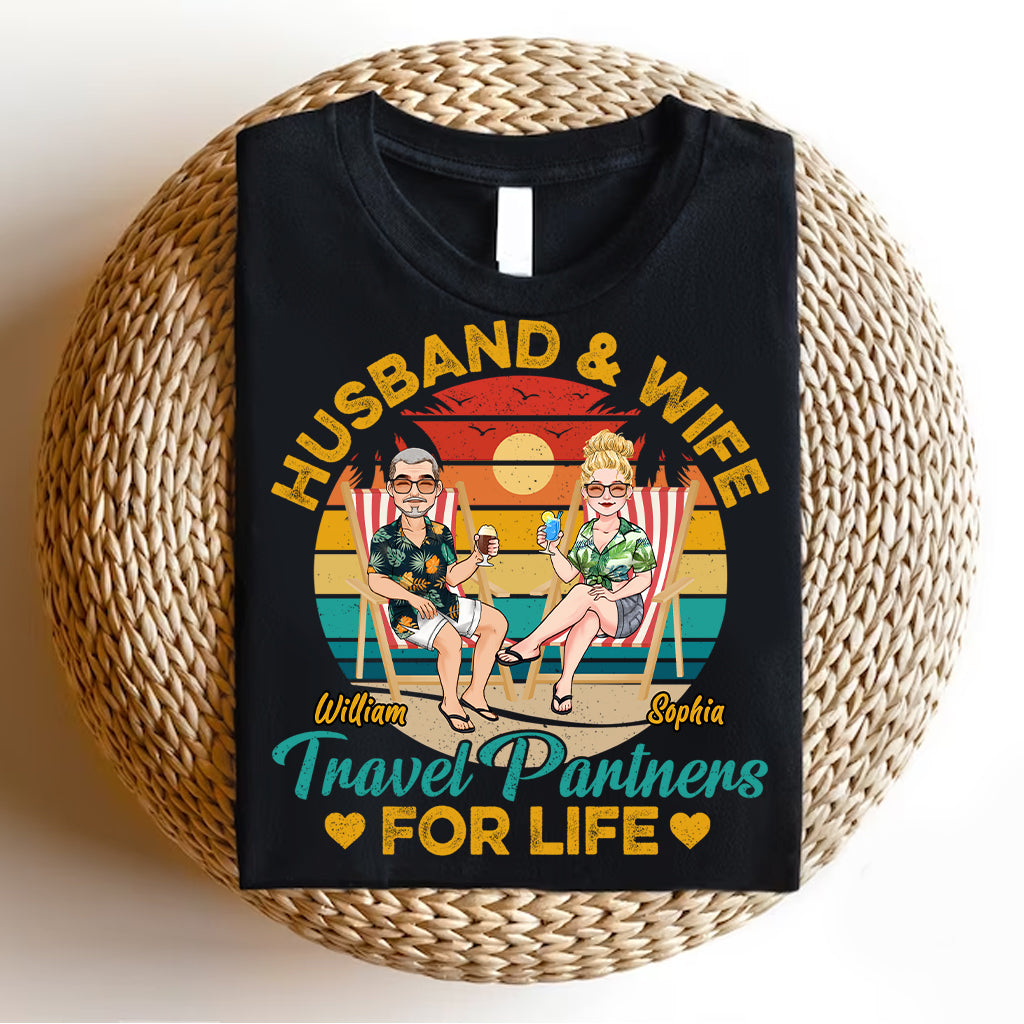 Partenaires de voyage pour la vie - T-shirt et sweat à capuche de voyage personnalisés