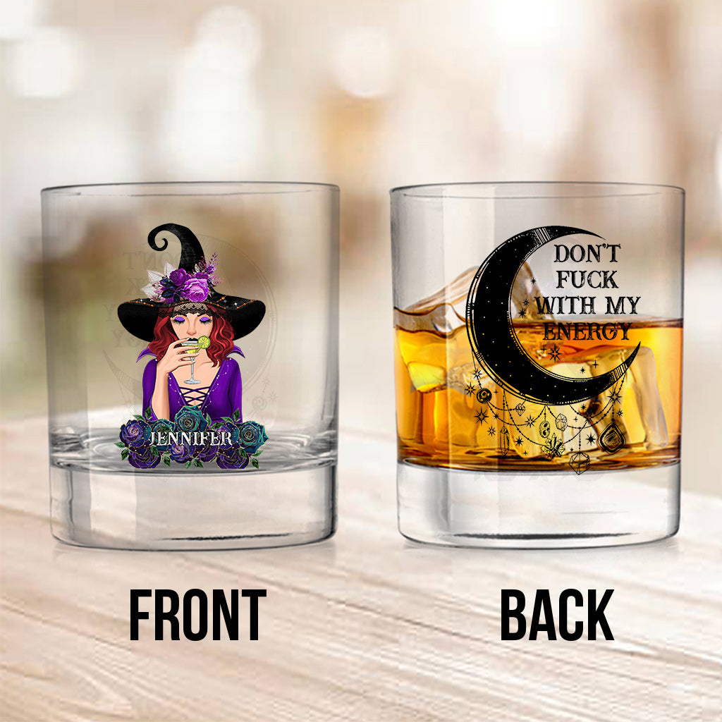 Don't F With My Energy - Personalized Witch Rock Glass
