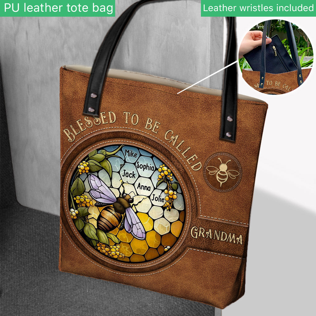 Quelle chance d'être appelée grand-mère/mamie/mémé... - Sac fourre-tout personnalisé pour grand-mère