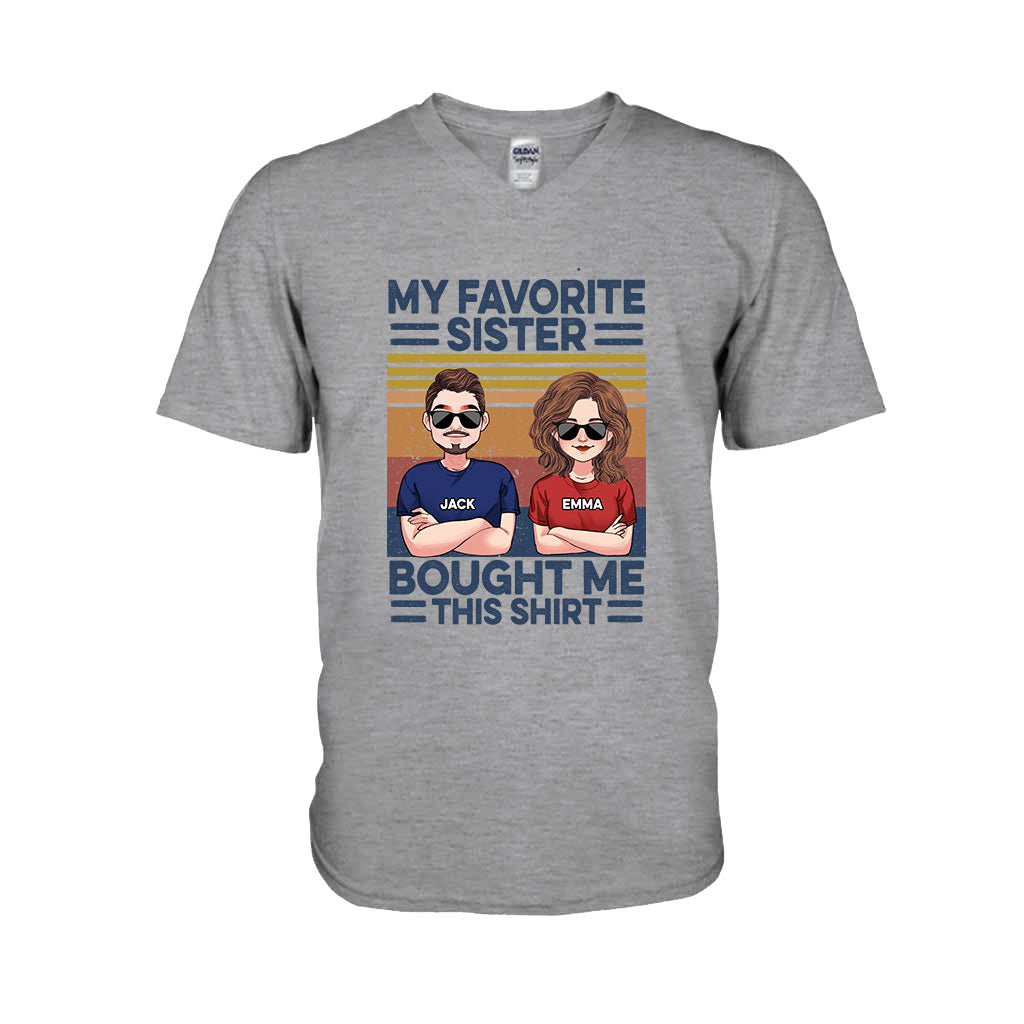 Favorite Sister - Personalized Sibling T-shirt & Hoodie