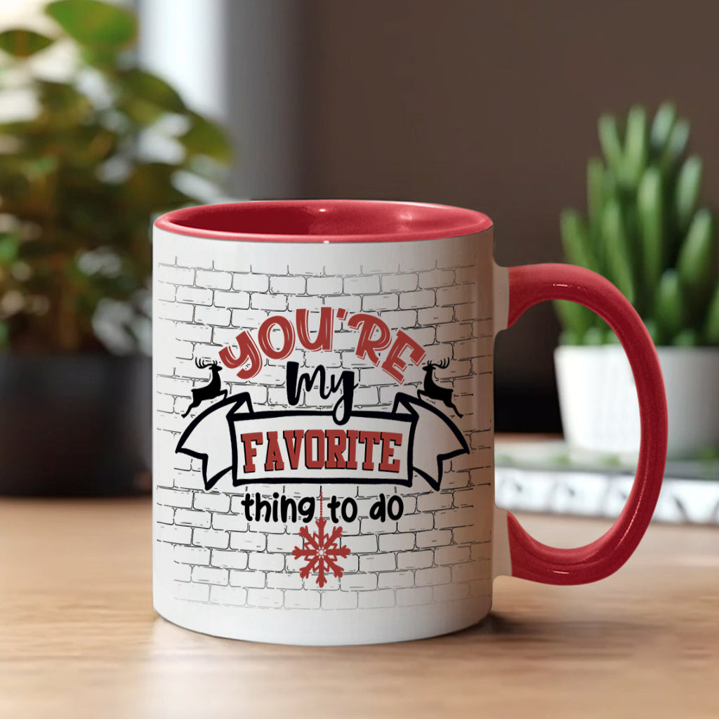 Tout ce que je veux pour Noël, c'est toi - Mug personnalisé pour couple