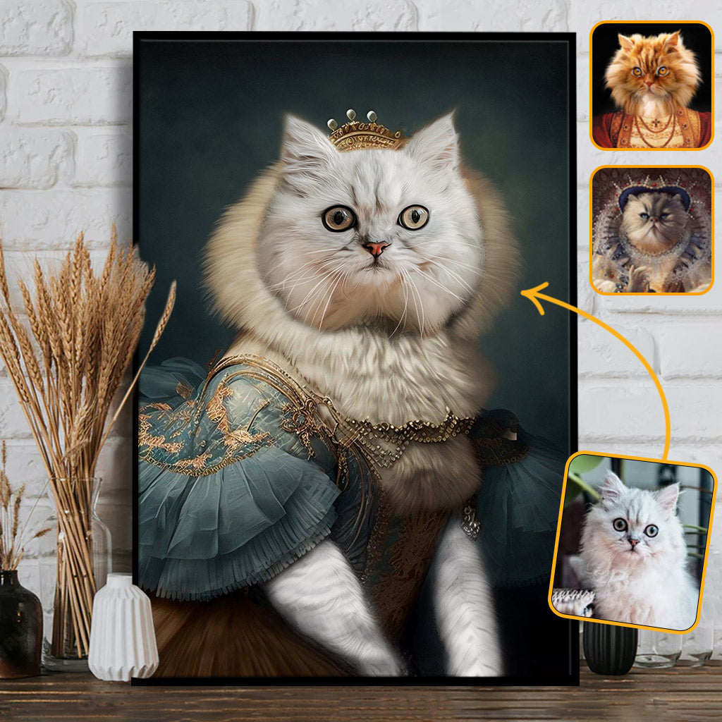 Portrait royal - Toile et affiche personnalisées pour chat