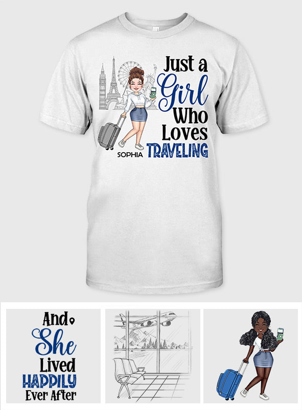 Juste une fille qui adore les croisières - T-shirt et sweat à capuche personnalisés pour les croisières