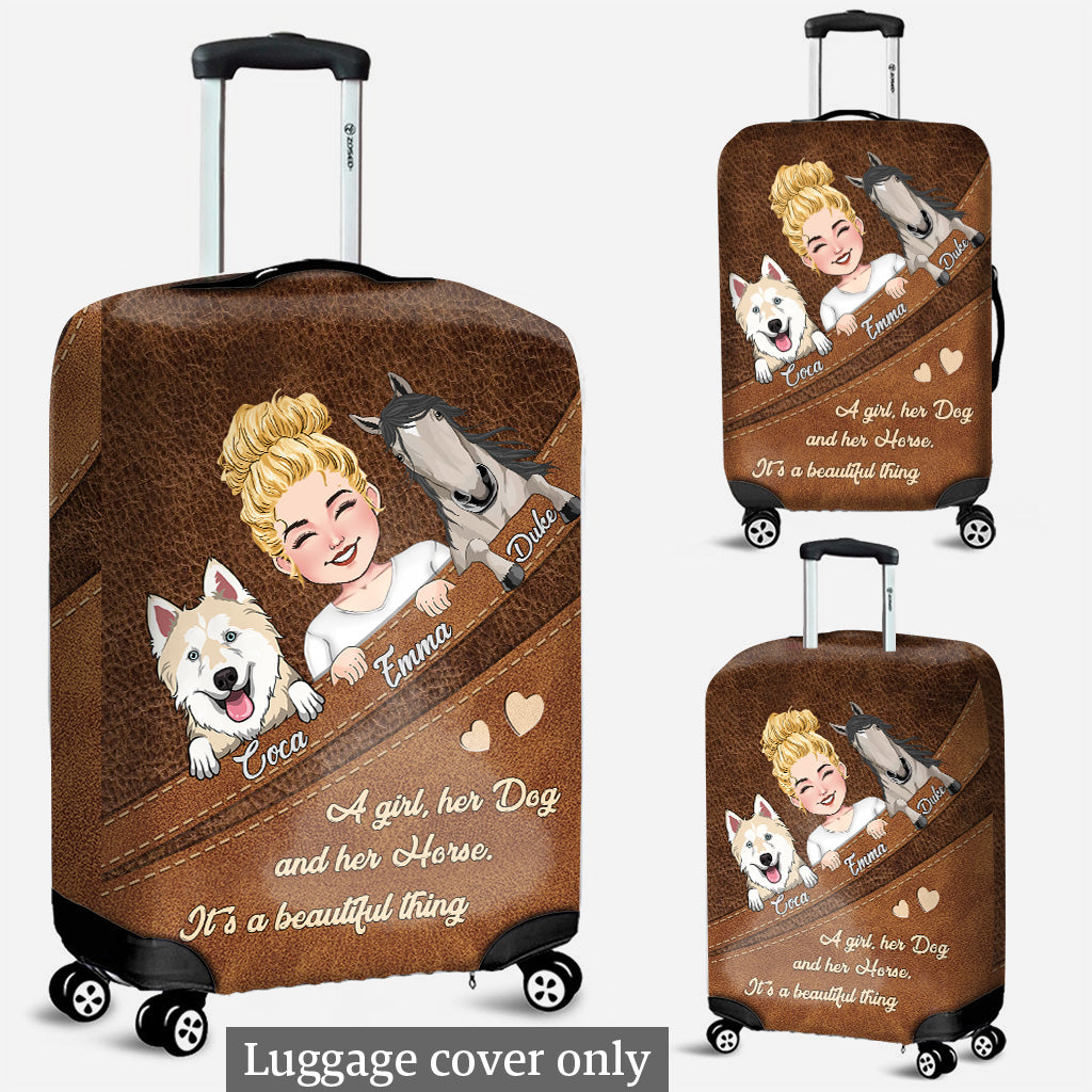 Quelle belle chose ! - Cadeau pour amoureux des chiens et des chats - Housse de bagage personnalisée