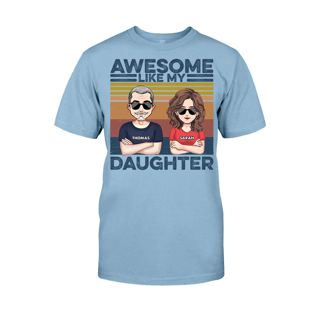 Tel père, tel fils - Cadeau pour papa - T-shirt et sweat à capuche personnalisés