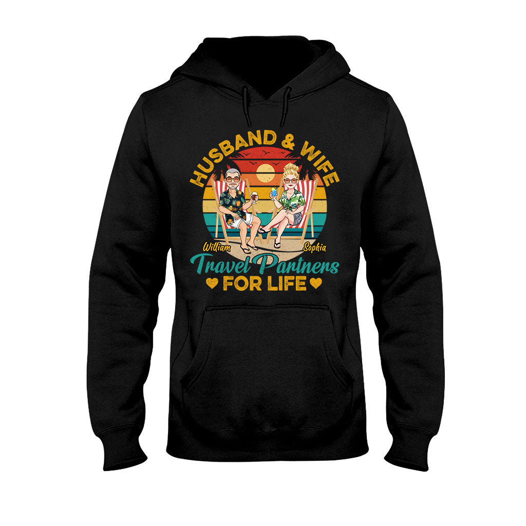 Partenaires de voyage pour la vie - T-shirt et sweat à capuche de voyage personnalisés
