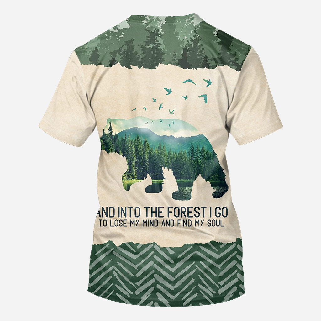 J'adore le camping - T-shirt de camping personnalisé intégral