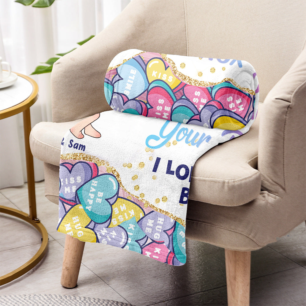 Je t'adore et j'aime chaque partie de toi - Couverture personnalisée pour couple