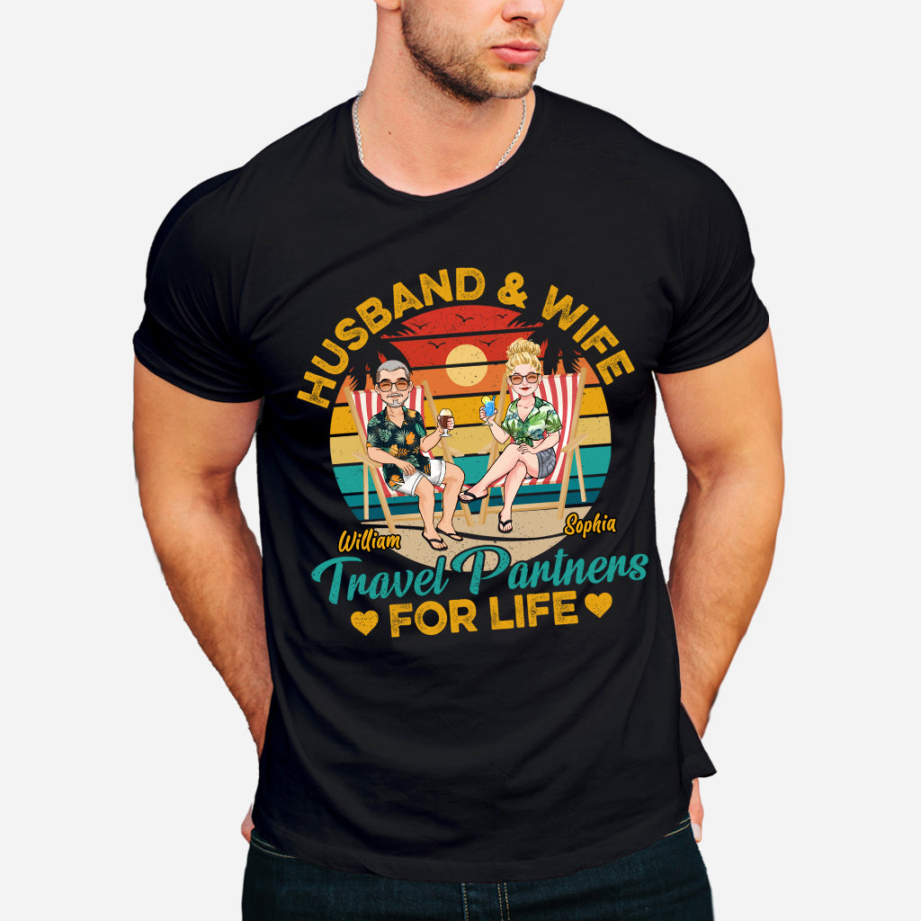 Partenaires de voyage pour la vie - T-shirt et sweat à capuche de voyage personnalisés