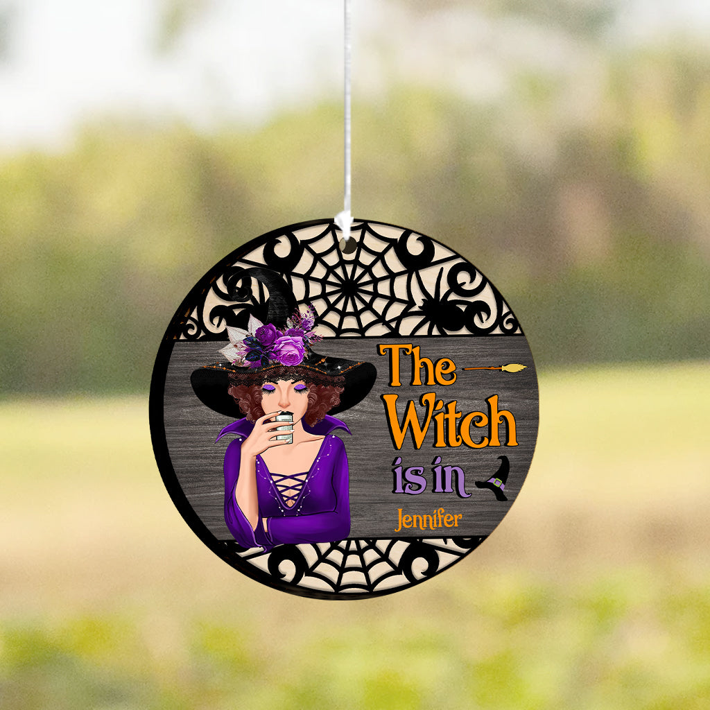 La sorcière est là - Carillon éolien personnalisé sur le thème de la sorcière