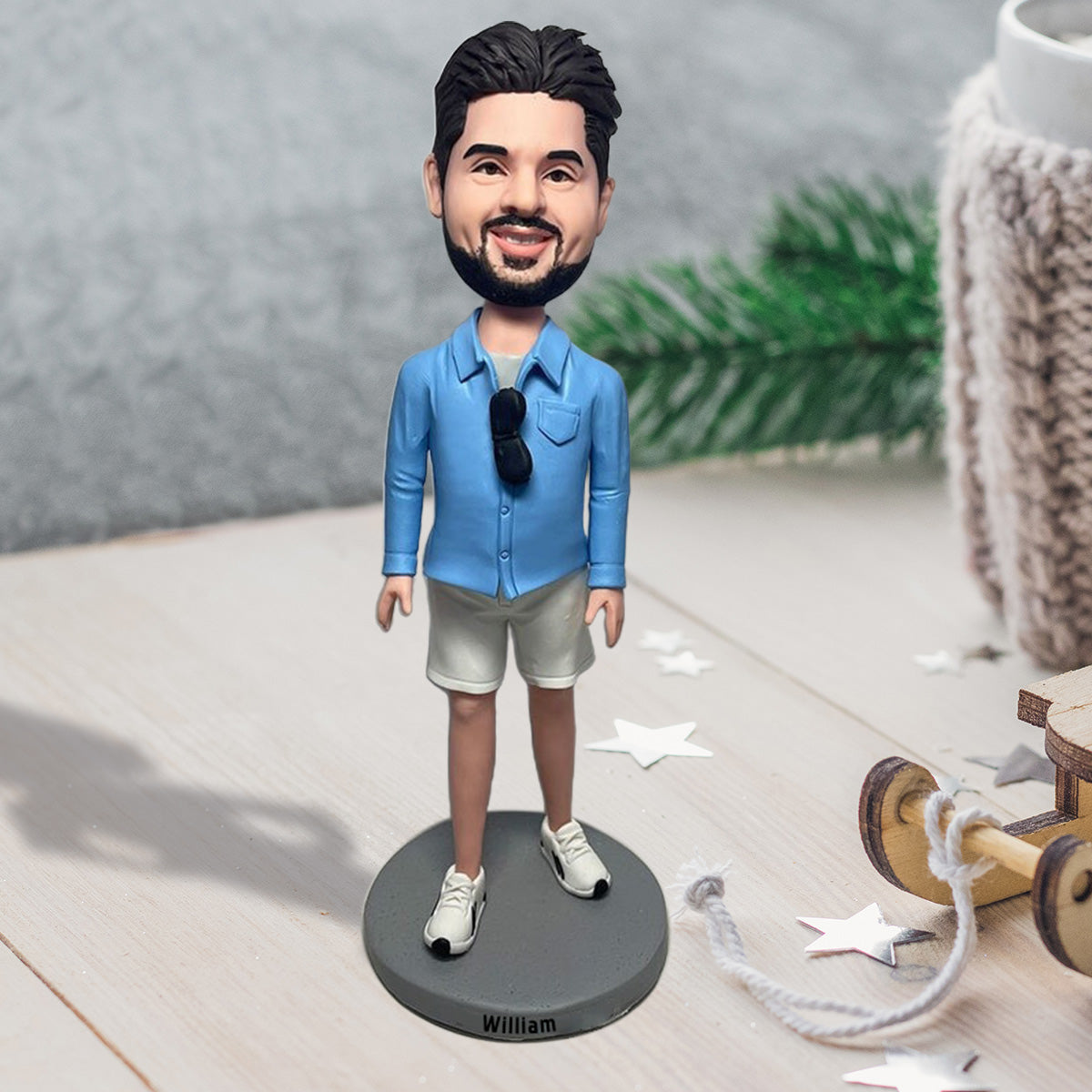 Tu vas nous manquer - Cadeau pour un collègue - Figurine à tête oscillante personnalisée