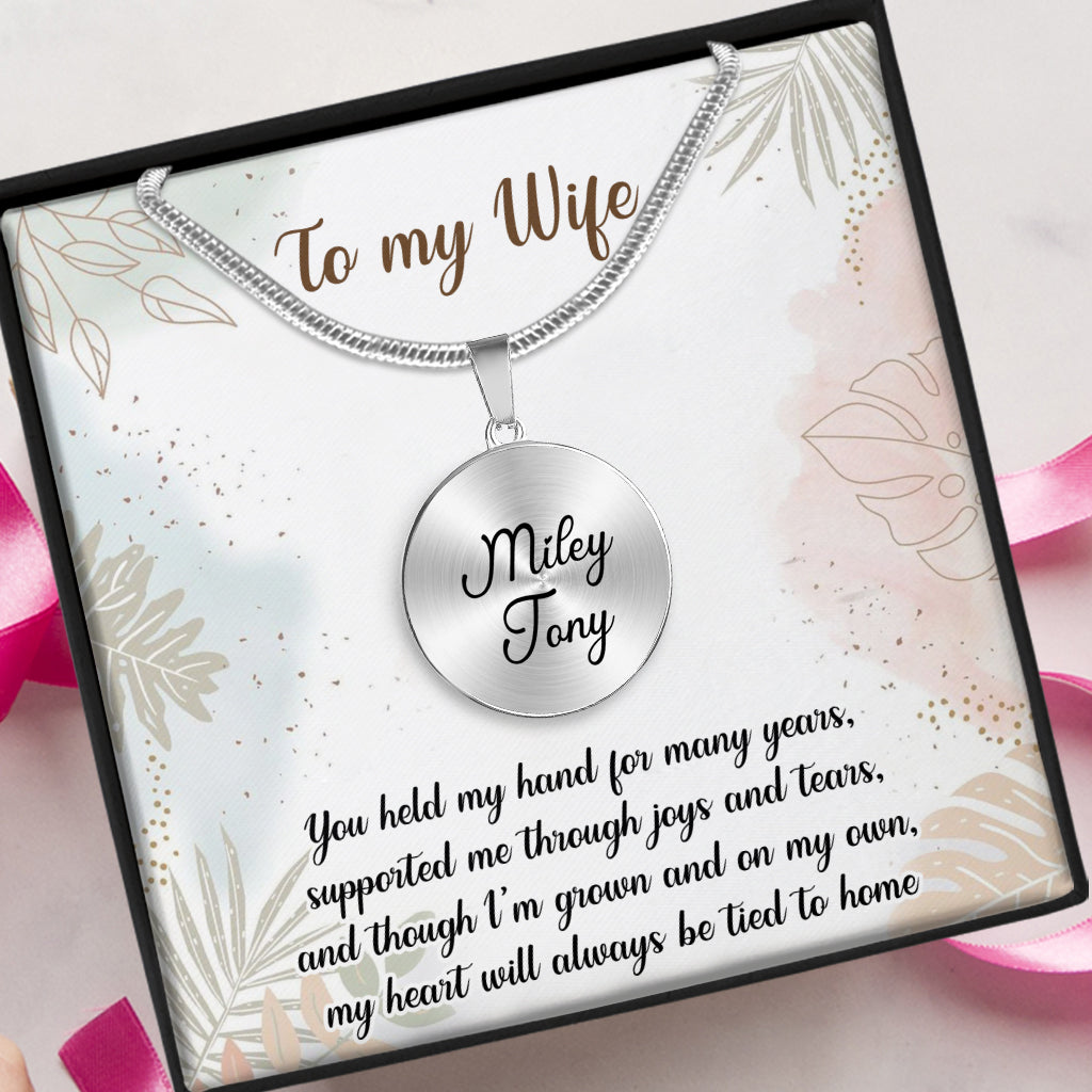 Collier pendentif rond personnalisé « Fleur d'anniversaire » - Cadeau pour maman, épouse, petite amie, grand-mère