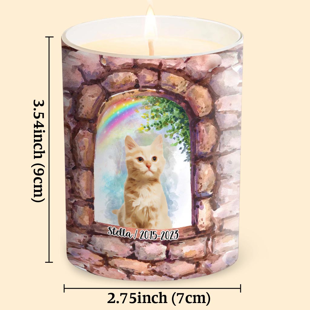 Plus à mes côtés - Bougie personnalisée pour chien avec couvercle en bois