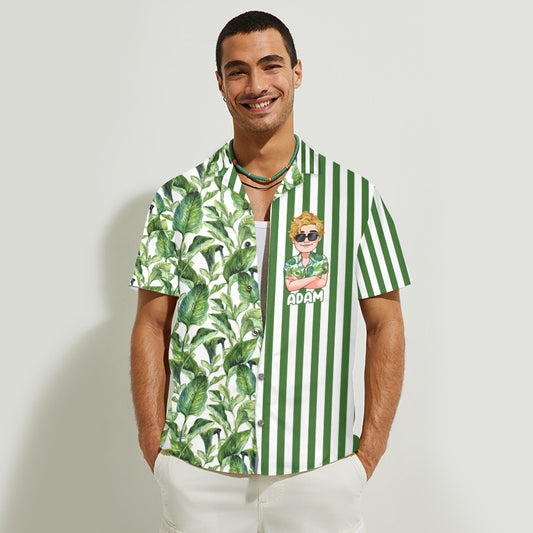 La vie est plus belle à la plage - Chemise hawaïenne personnalisée pour les amoureux de la mer