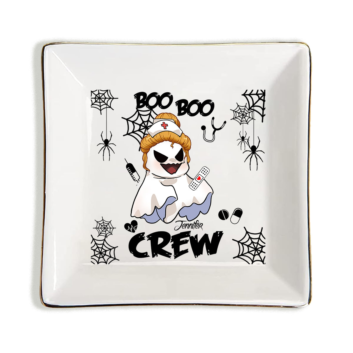 Boo Boo Crew - Personalized Nurse Jewelry Dish