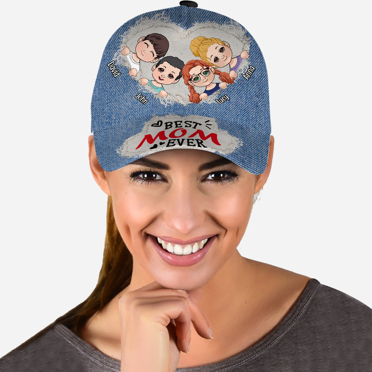 Meilleure maman du monde - Casquette classique personnalisée pour maman