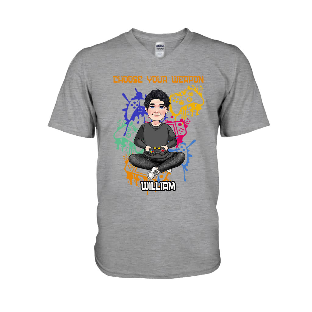 Choisissez votre arme - T-shirt et sweat à capuche personnalisés de jeu vidéo