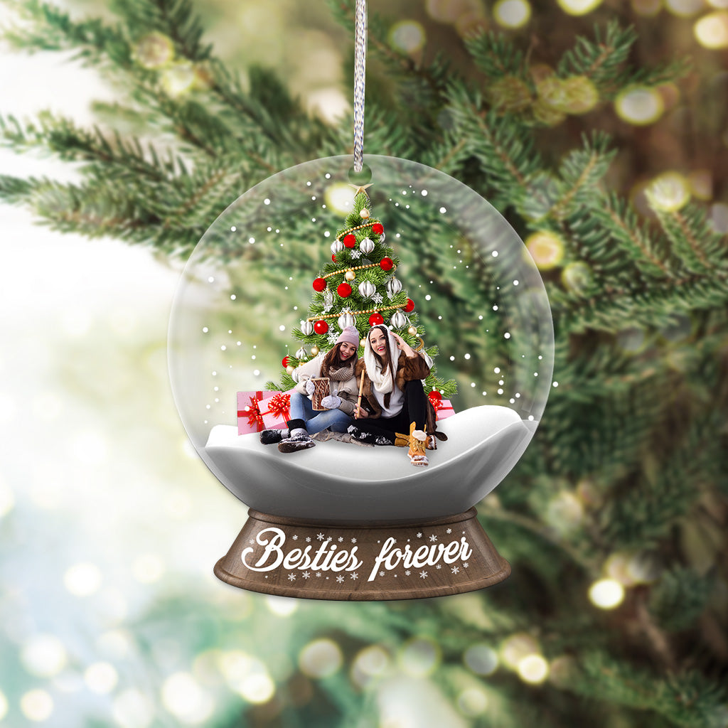 Meilleures amies pour toujours - Ornement transparent personnalisé pour meilleures amies