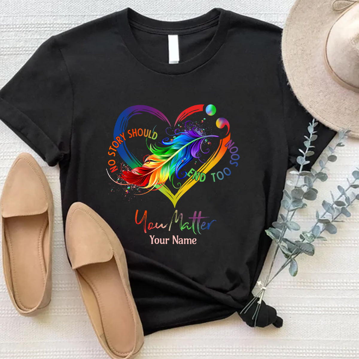 Votre vie compte - T-shirt et sweat à capuche personnalisés pour la prévention du suicide