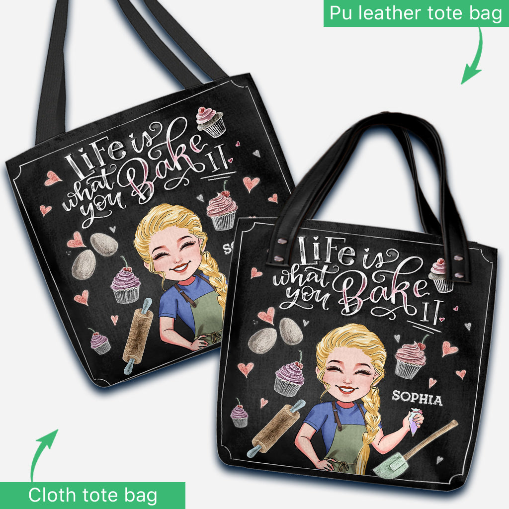 La vie est ce que vous en faites - Sac fourre-tout de pâtisserie personnalisé